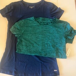 Amazon Essentials Navy and Teal Women Tees